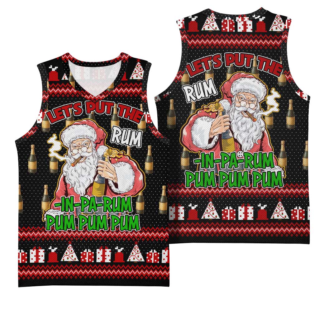 Santa Claus Christmas Basketball Jersey Xmas Holiday Patterns - Wonder Print Shop