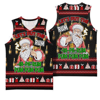 Santa Claus Christmas Basketball Jersey Xmas Holiday Patterns - Wonder Print Shop