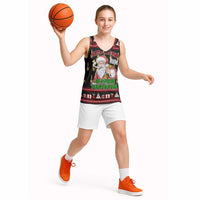 Santa Claus Christmas Basketball Jersey Xmas Holiday Patterns - Wonder Print Shop