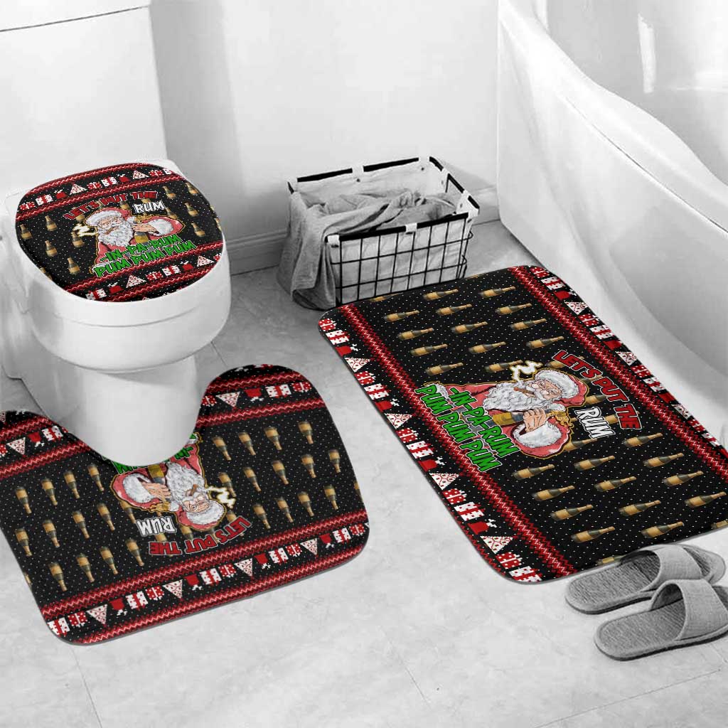 Santa Claus Christmas Bathroom Set Xmas Holiday Patterns - Wonder Print Shop