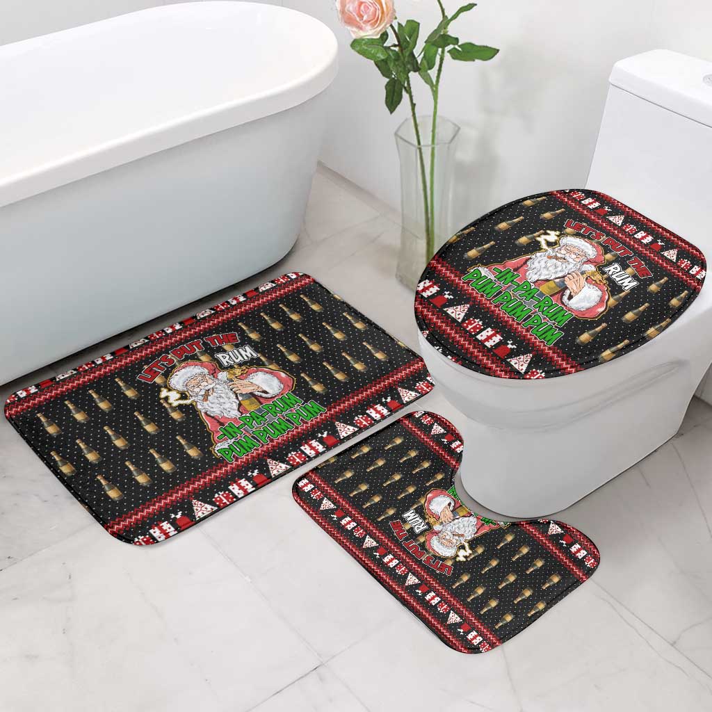 Santa Claus Christmas Bathroom Set Xmas Holiday Patterns - Wonder Print Shop
