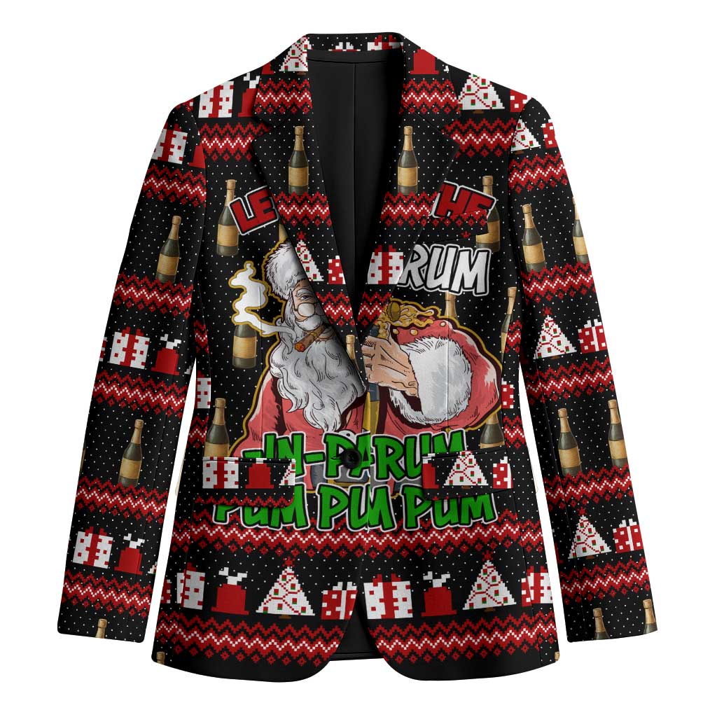 Santa Claus Christmas Blazer Xmas Holiday Patterns - Wonder Print Shop