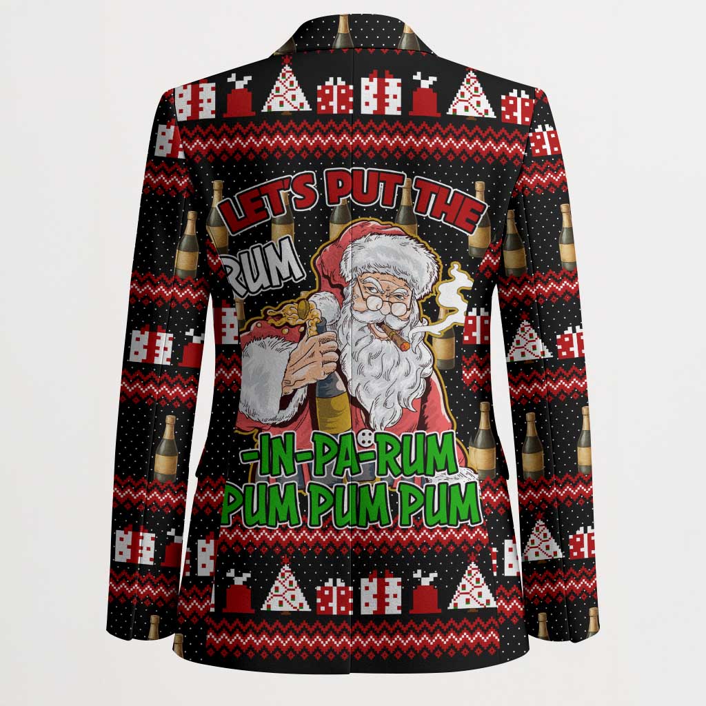 Santa Claus Christmas Blazer Xmas Holiday Patterns - Wonder Print Shop