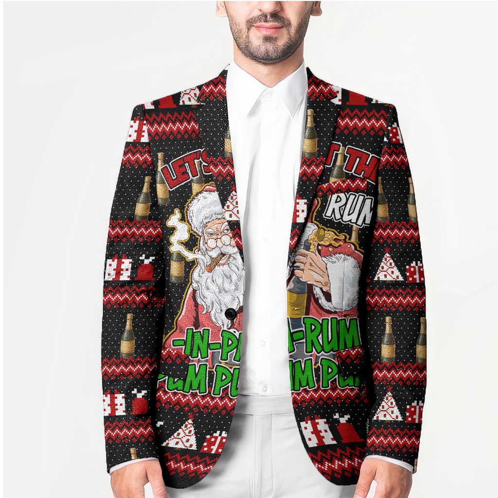 Santa Claus Christmas Blazer Xmas Holiday Patterns - Wonder Print Shop