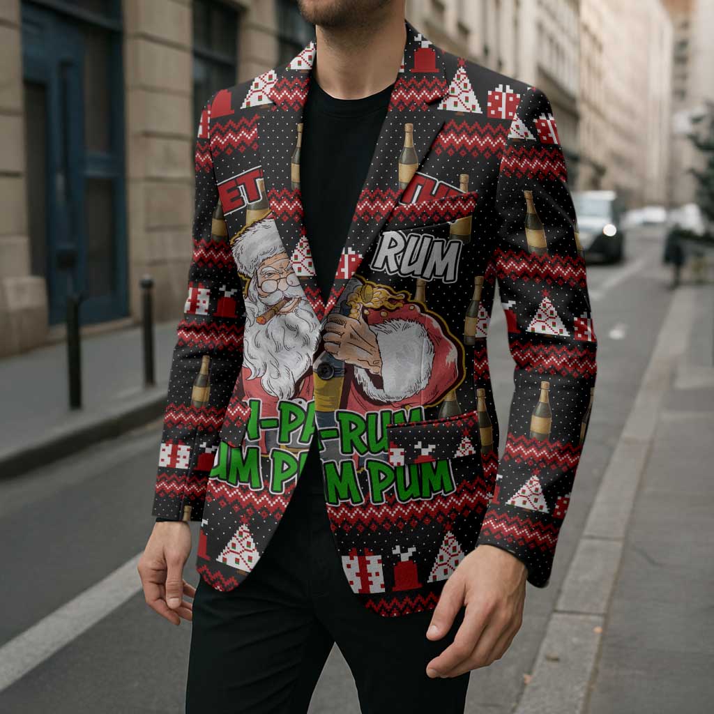 Santa Claus Christmas Blazer Xmas Holiday Patterns - Wonder Print Shop