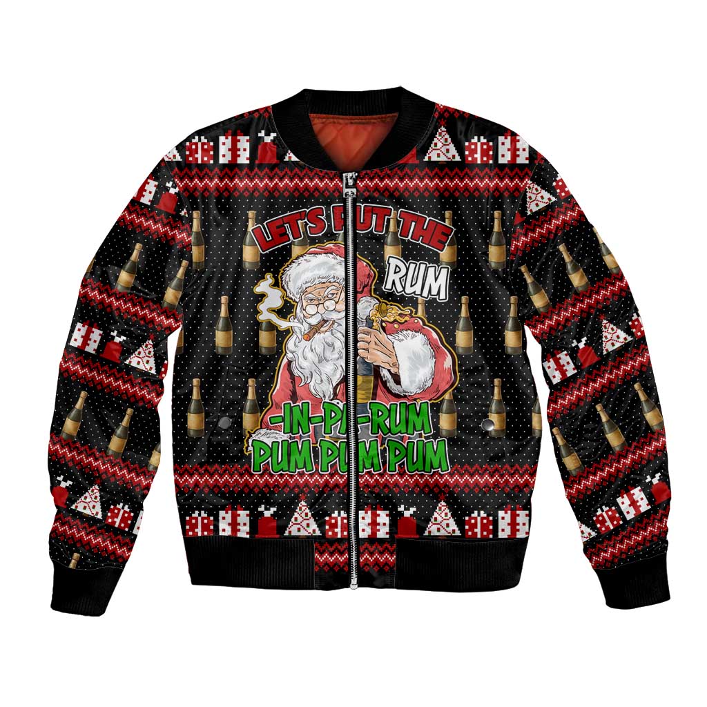 Santa Claus Christmas Bomber Jacket Xmas Holiday Patterns - Wonder Print Shop