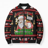 Santa Claus Christmas Bomber Puffer Jacket Xmas Holiday Patterns - Wonder Print Shop