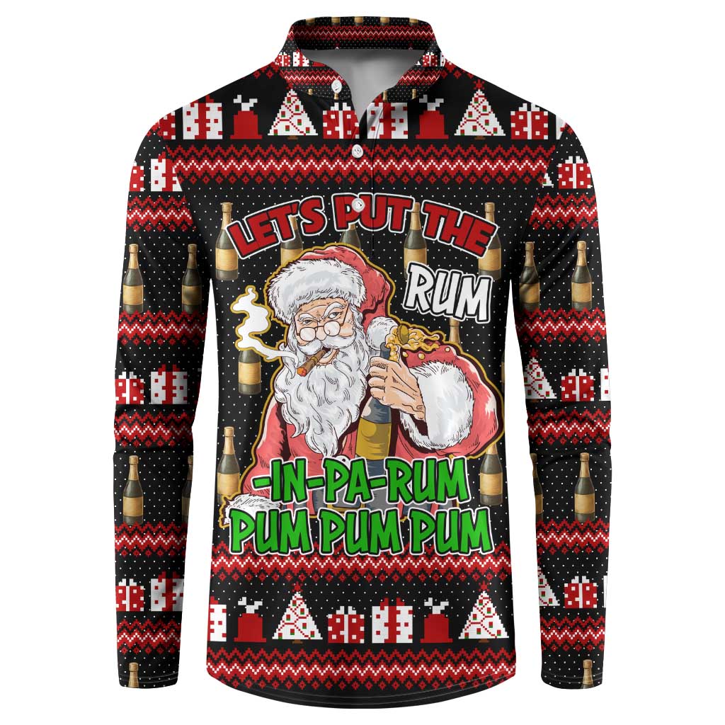 Santa Claus Christmas Button Sweatshirt Xmas Holiday Patterns - Wonder Print Shop