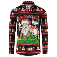 Santa Claus Christmas Button Sweatshirt Xmas Holiday Patterns - Wonder Print Shop
