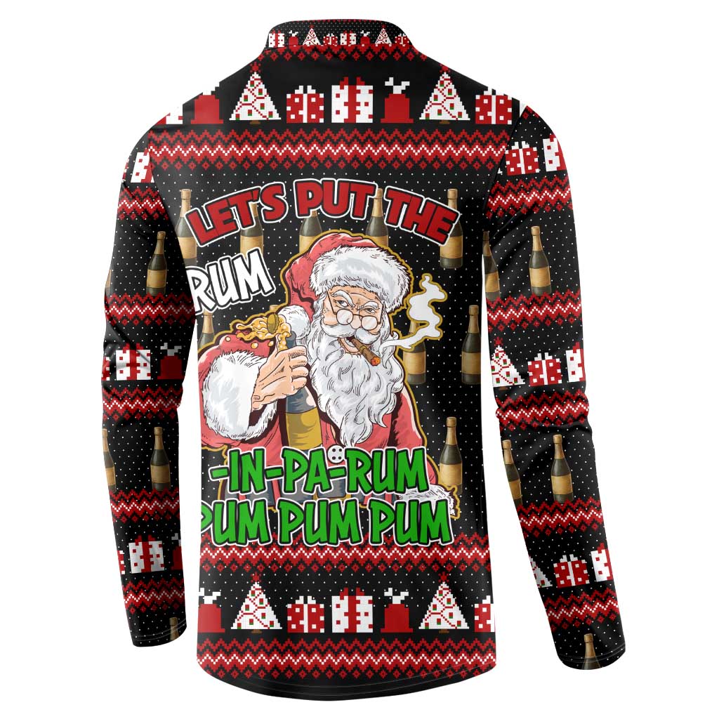 Santa Claus Christmas Button Sweatshirt Xmas Holiday Patterns - Wonder Print Shop