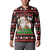 Santa Claus Christmas Button Sweatshirt Xmas Holiday Patterns - Wonder Print Shop