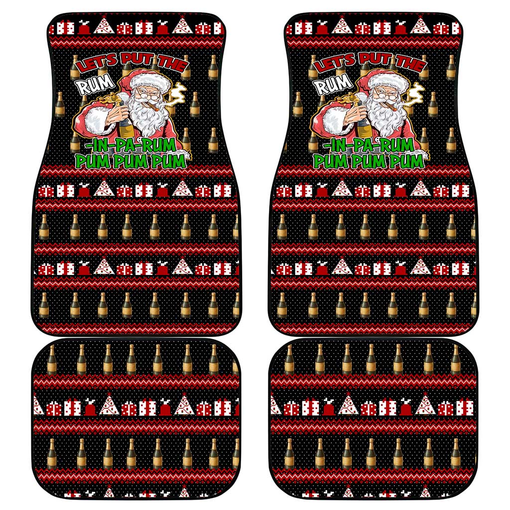 Santa Claus Christmas Car Mats Xmas Holiday Patterns - Wonder Print Shop