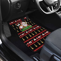 Santa Claus Christmas Car Mats Xmas Holiday Patterns - Wonder Print Shop