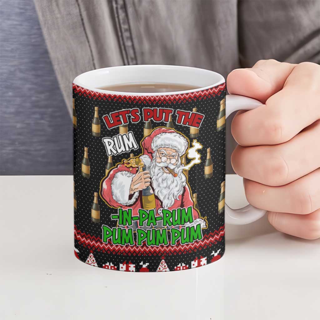 Santa Claus Christmas Ceramic Mug Xmas Holiday Patterns - Wonder Print Shop