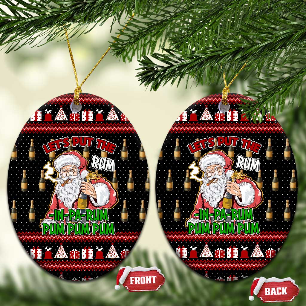 Santa Claus Christmas Ceramic Ornament Xmas Holiday Patterns - Wonder Print Shop