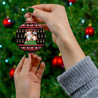 Santa Claus Christmas Ceramic Ornament Xmas Holiday Patterns - Wonder Print Shop