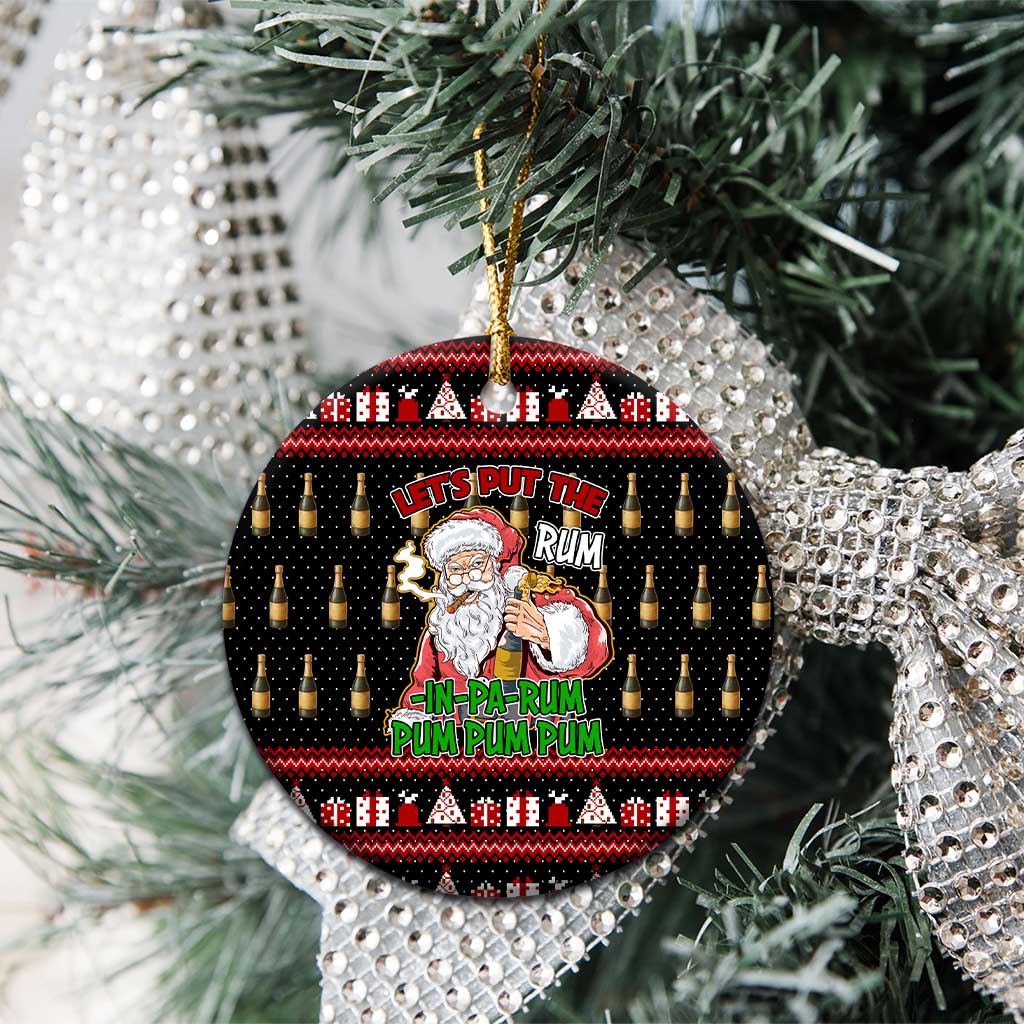 Santa Claus Christmas Ceramic Ornament Xmas Holiday Patterns - Wonder Print Shop