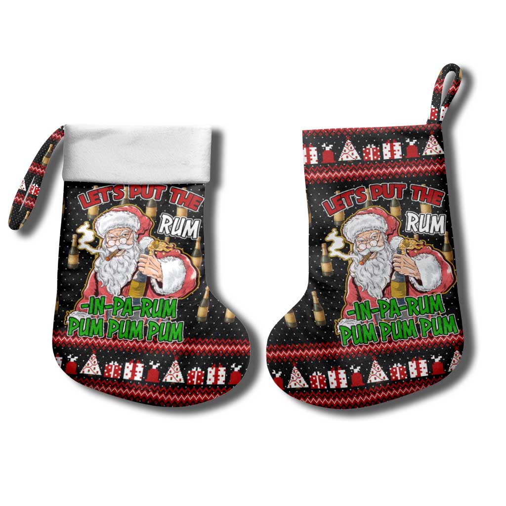 Santa Claus Christmas Stocking Xmas Holiday Patterns - Wonder Print Shop