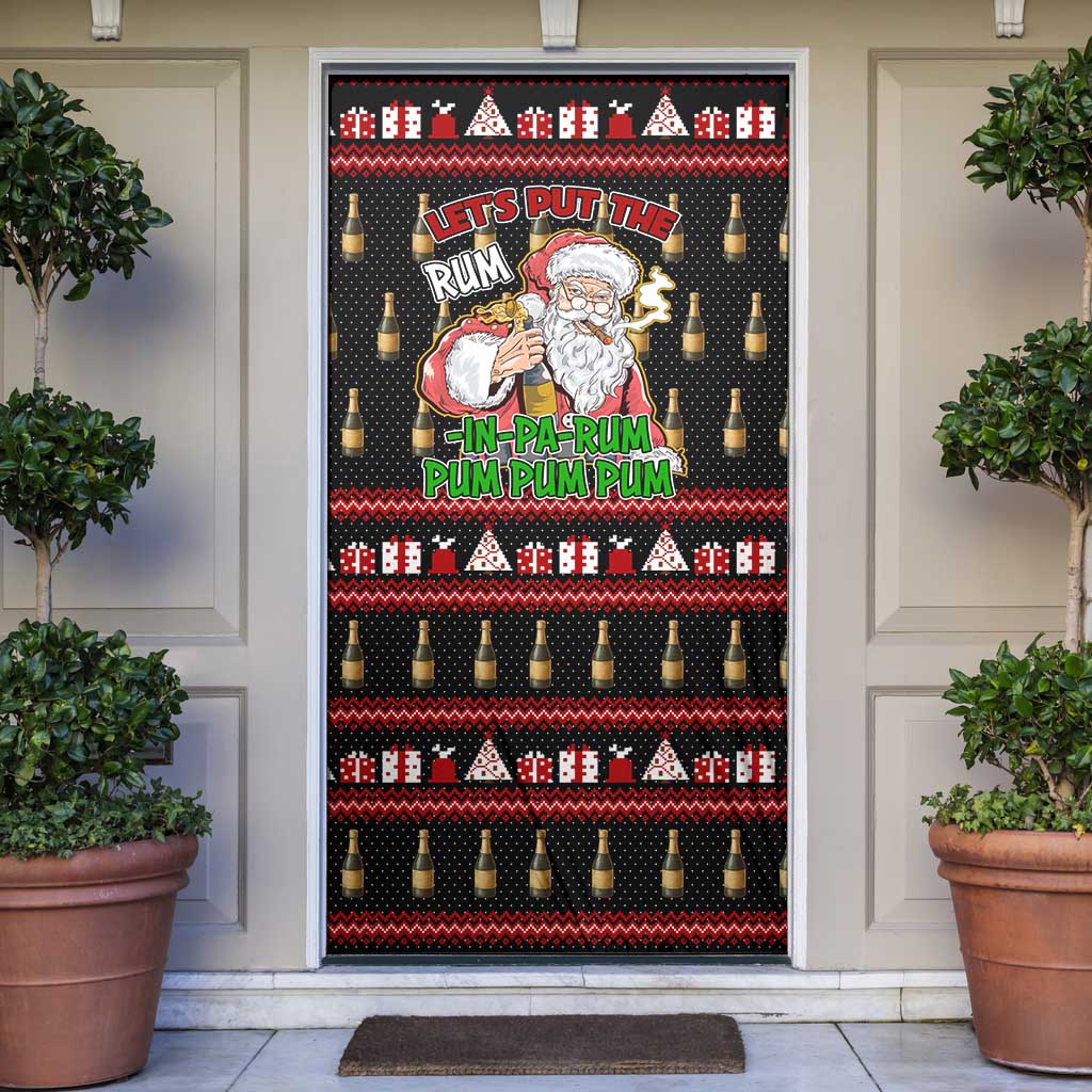 Santa Claus Christmas Door Cover Xmas Holiday Patterns - Wonder Print Shop