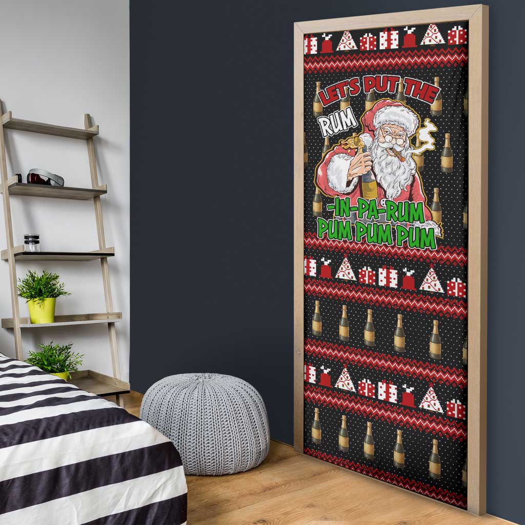 Santa Claus Christmas Door Cover Xmas Holiday Patterns - Wonder Print Shop