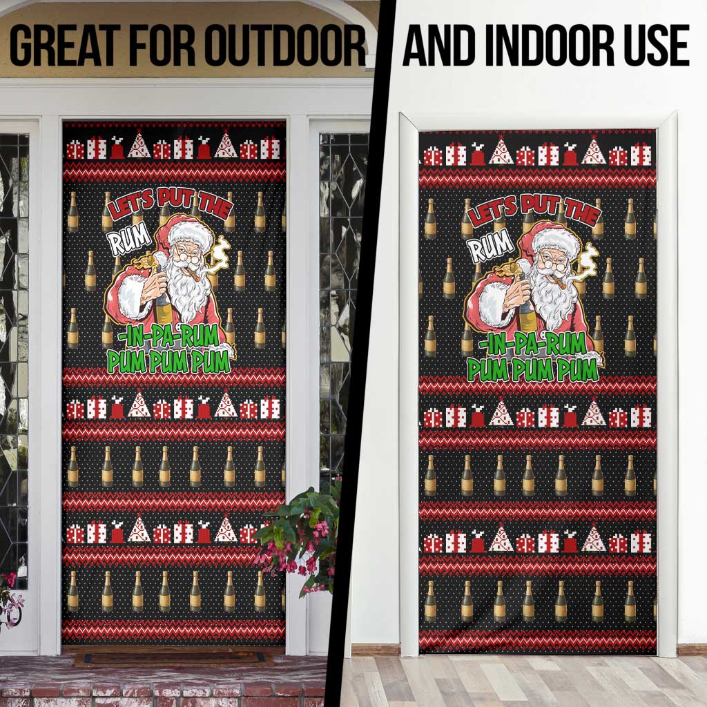 Santa Claus Christmas Door Cover Xmas Holiday Patterns - Wonder Print Shop