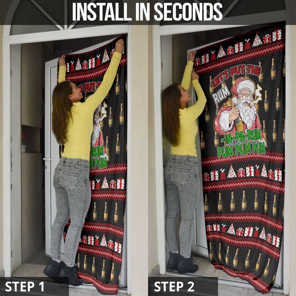 Santa Claus Christmas Door Cover Xmas Holiday Patterns - Wonder Print Shop