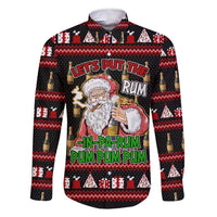 Santa Claus Christmas Family Matching Long Sleeve Bodycon Dress and Hawaiian Shirt Xmas Holiday Patterns - Wonder Print Shop