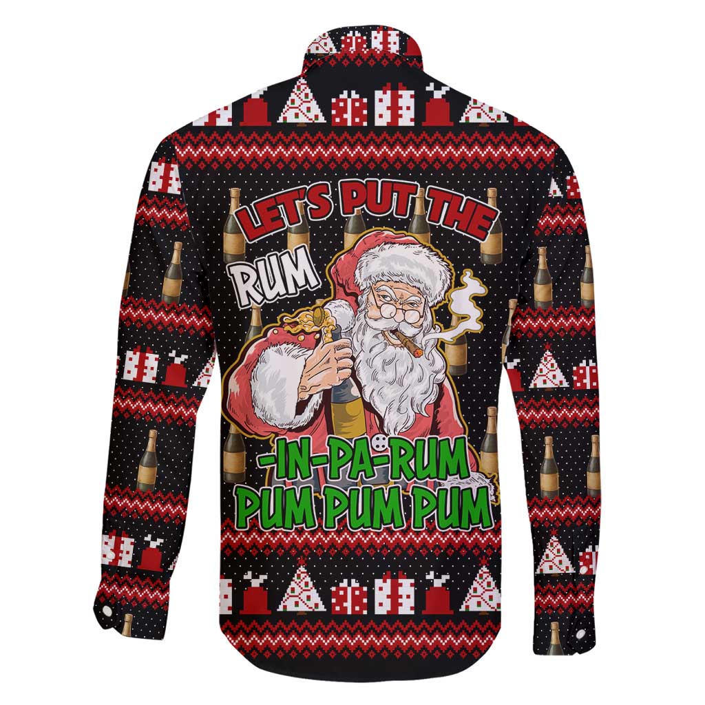 Santa Claus Christmas Family Matching Long Sleeve Bodycon Dress and Hawaiian Shirt Xmas Holiday Patterns - Wonder Print Shop