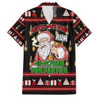 Santa Claus Christmas Family Matching Off The Shoulder Long Sleeve Dress and Hawaiian Shirt Xmas Holiday Patterns - Wonder Print Shop