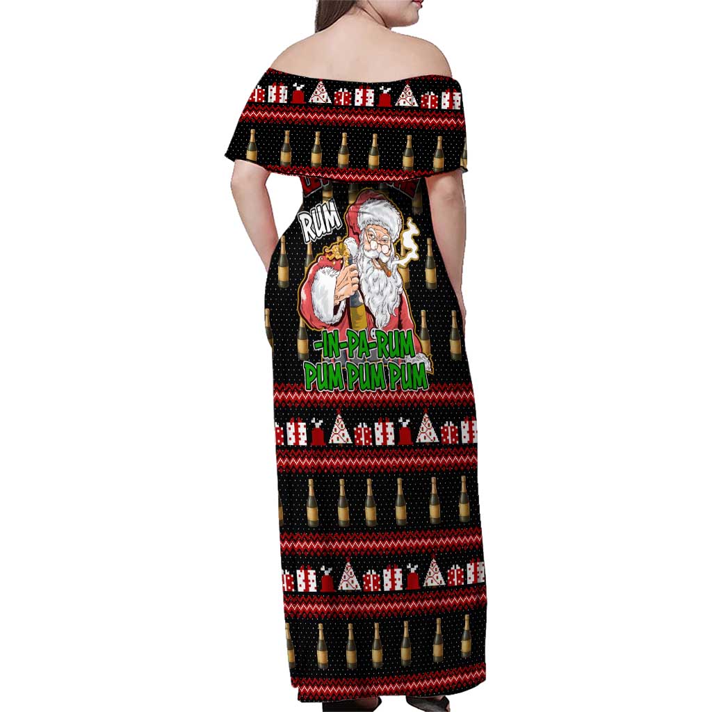 Santa Claus Christmas Family Matching Off Shoulder Maxi Dress and Hawaiian Shirt Xmas Holiday Patterns - Wonder Print Shop