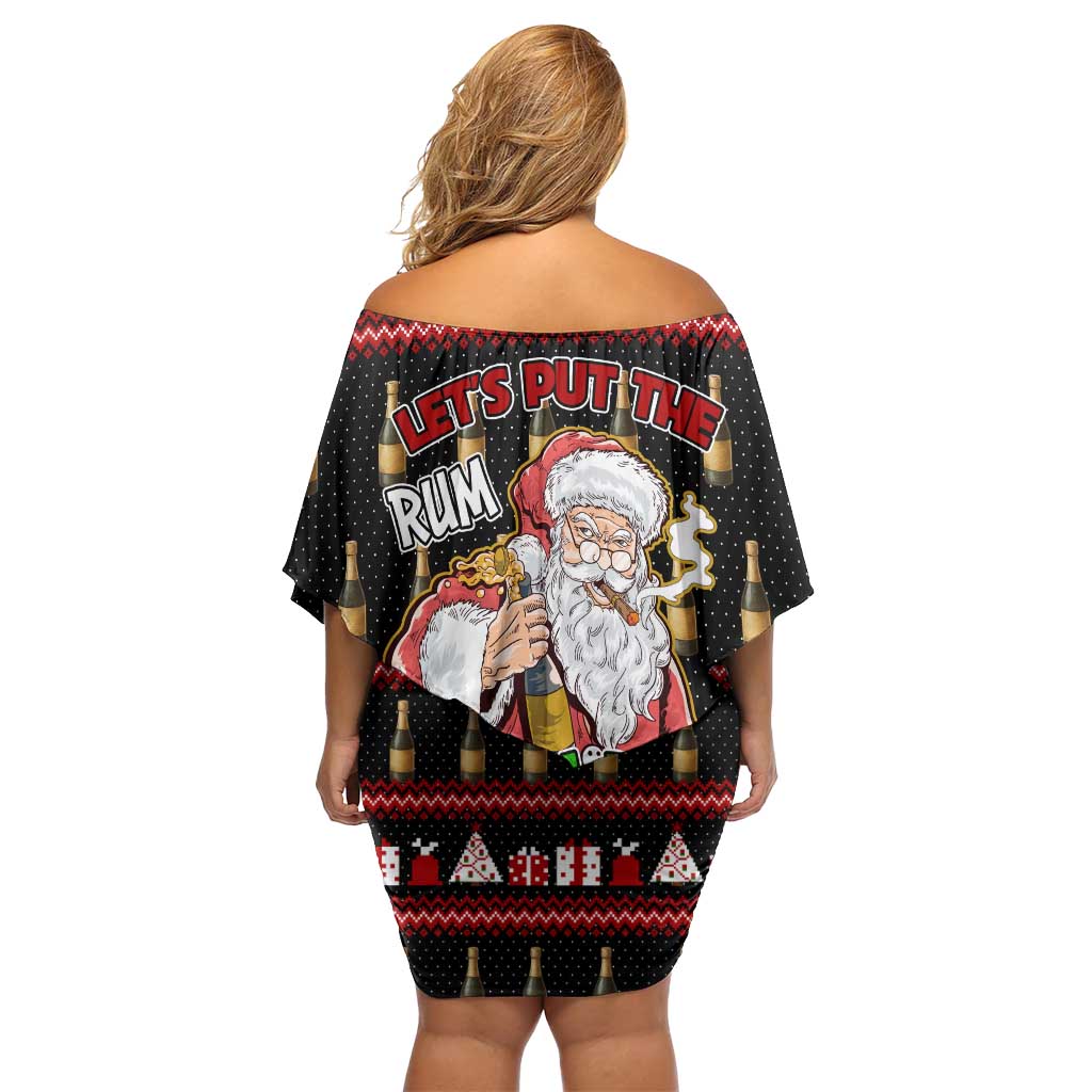 Santa Claus Christmas Family Matching Off Shoulder Short Dress and Hawaiian Shirt Xmas Holiday Patterns - Wonder Print Shop