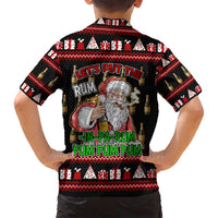 Santa Claus Christmas Family Matching Puletasi and Hawaiian Shirt Xmas Holiday Patterns - Wonder Print Shop