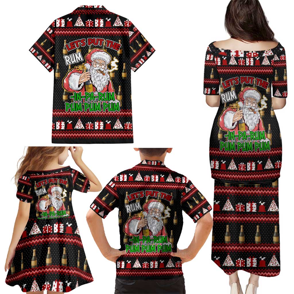 Santa Claus Christmas Family Matching Puletasi and Hawaiian Shirt Xmas Holiday Patterns - Wonder Print Shop