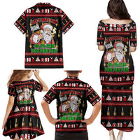 Santa Claus Christmas Family Matching Puletasi and Hawaiian Shirt Xmas Holiday Patterns - Wonder Print Shop