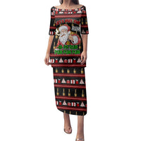 Santa Claus Christmas Family Matching Puletasi and Hawaiian Shirt Xmas Holiday Patterns - Wonder Print Shop