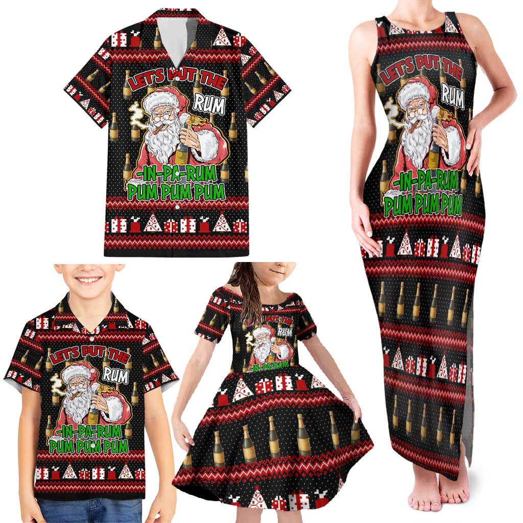 Santa Claus Christmas Family Matching Tank Maxi Dress and Hawaiian Shirt Xmas Holiday Patterns - Wonder Print Shop