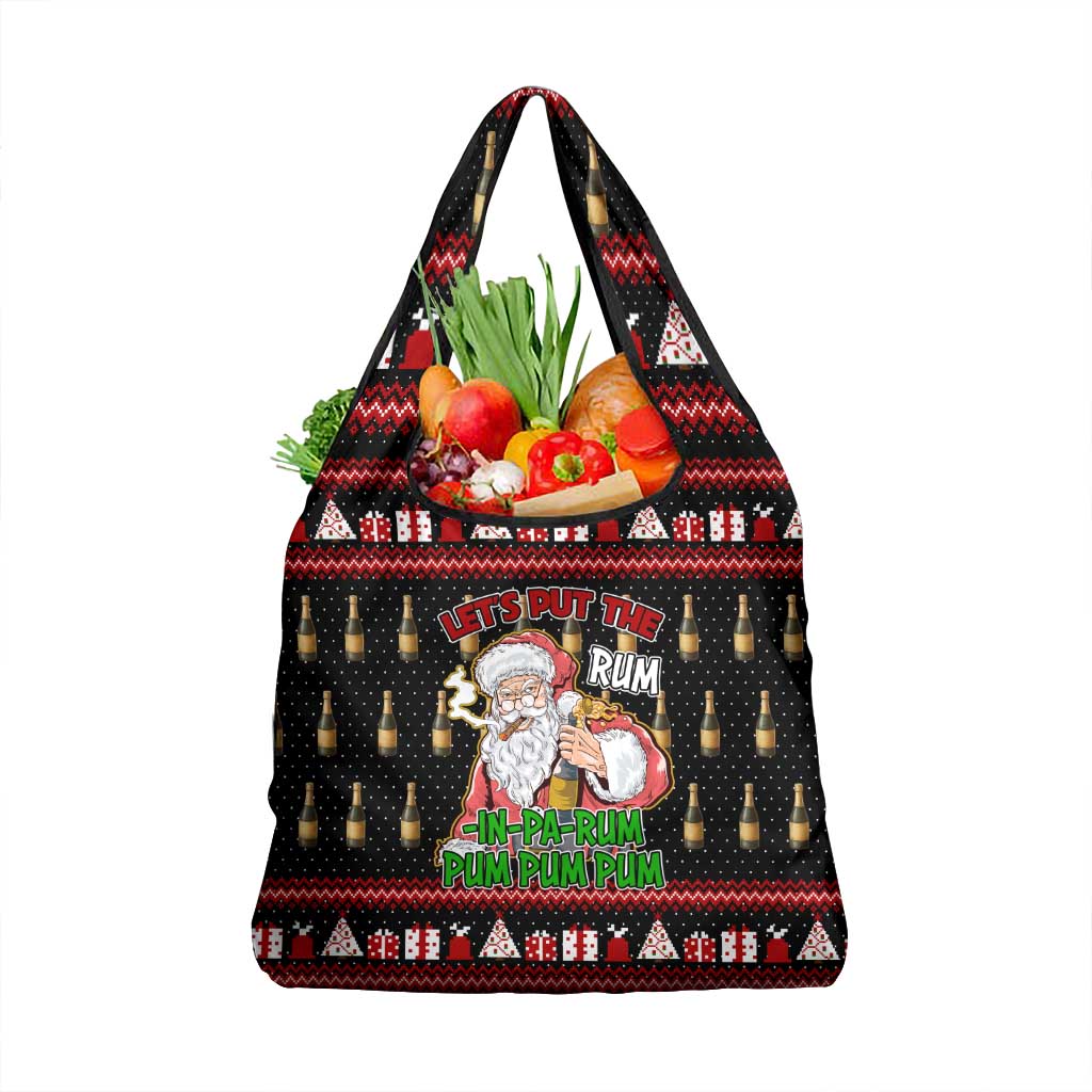 Santa Claus Christmas Grocery Bag Xmas Holiday Patterns - Wonder Print Shop