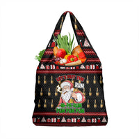 Santa Claus Christmas Grocery Bag Xmas Holiday Patterns - Wonder Print Shop