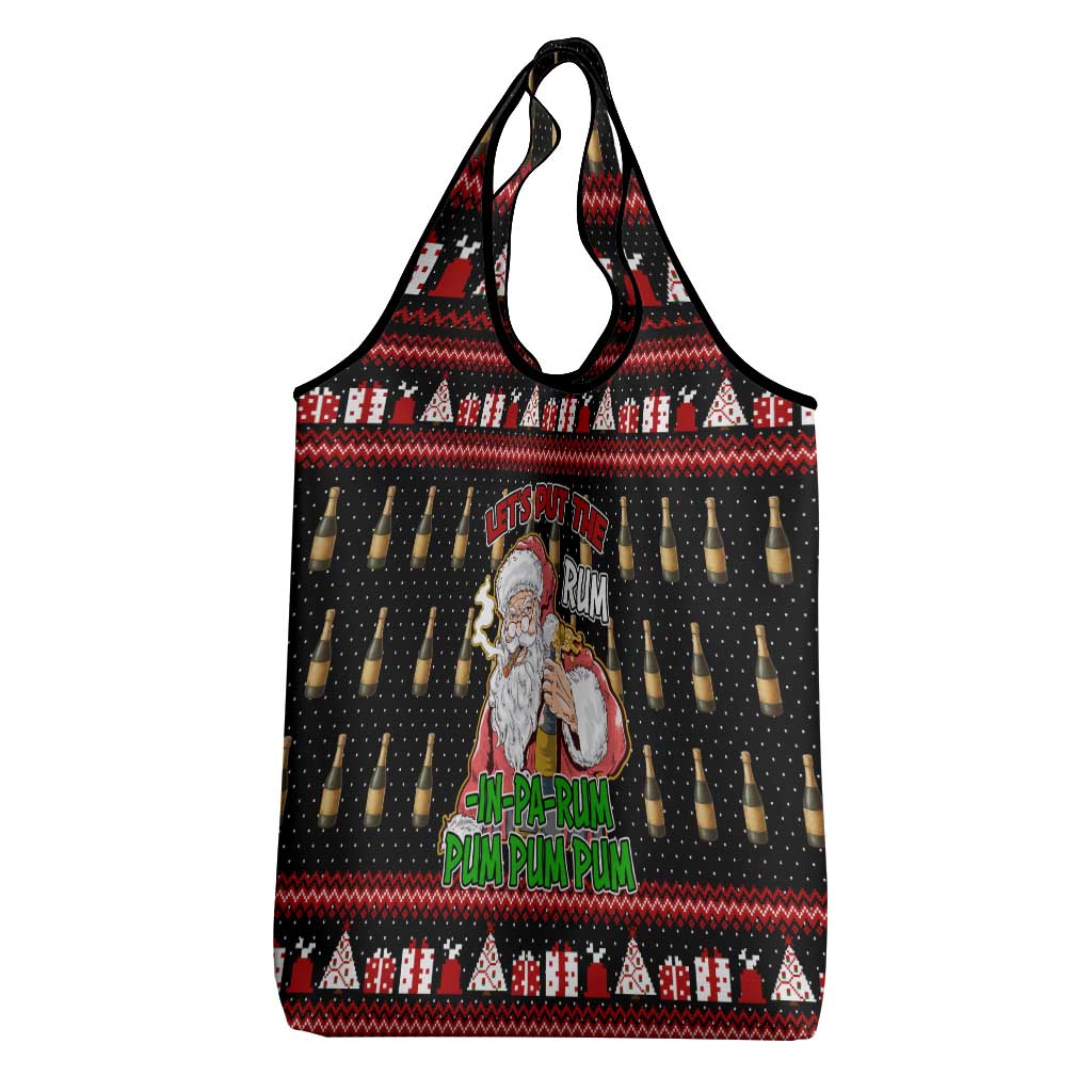 Santa Claus Christmas Grocery Bag Xmas Holiday Patterns - Wonder Print Shop