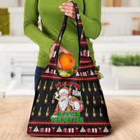 Santa Claus Christmas Grocery Bag Xmas Holiday Patterns - Wonder Print Shop
