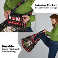 Santa Claus Christmas Grocery Bag Xmas Holiday Patterns - Wonder Print Shop