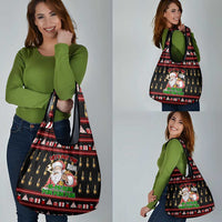 Santa Claus Christmas Grocery Bag Xmas Holiday Patterns - Wonder Print Shop