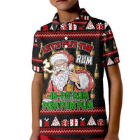 Santa Claus Christmas Kid Polo Shirt Xmas Holiday Patterns - Wonder Print Shop