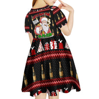 Santa Claus Christmas Kid Short Sleeve Dress Xmas Holiday Patterns - Wonder Print Shop