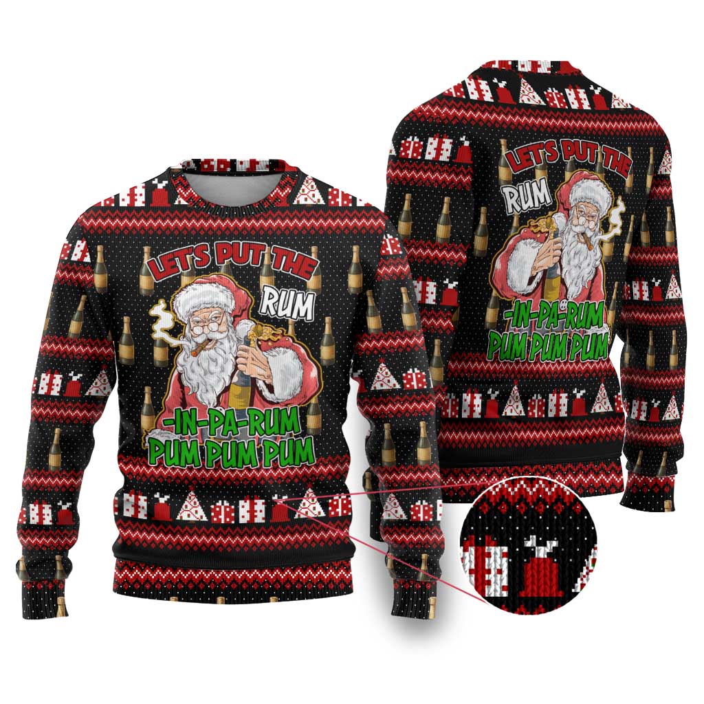 Santa Claus Christmas Ugly Christmas Sweater Xmas Holiday Patterns - Wonder Print Shop
