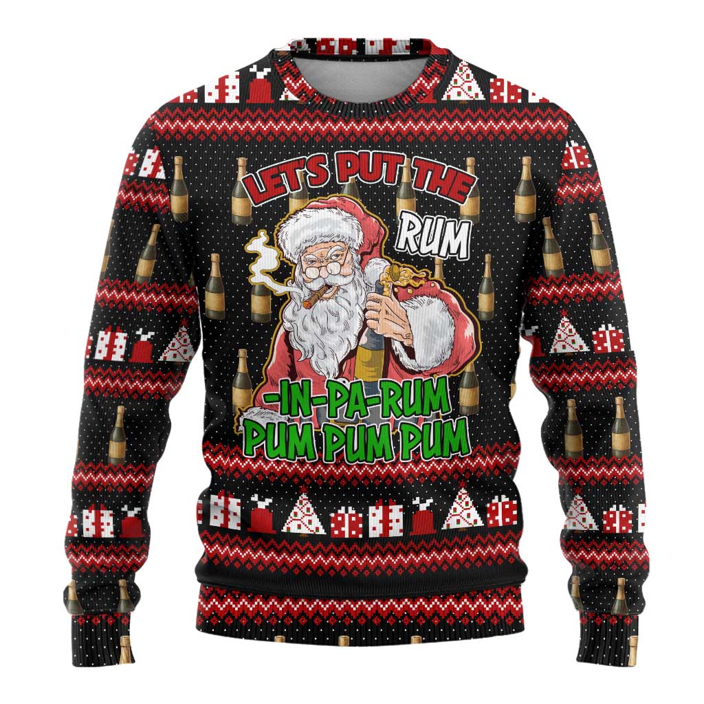 Santa Claus Christmas Ugly Christmas Sweater Xmas Holiday Patterns - Wonder Print Shop