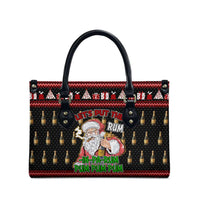 Santa Claus Christmas Leather Bag Xmas Holiday Patterns - Wonder Print Shop
