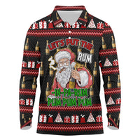 Santa Claus Christmas Long Sleeve Polo Shirt Xmas Holiday Patterns - Wonder Print Shop