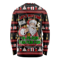 Santa Claus Christmas Long Sleeve Shirt Xmas Holiday Patterns - Wonder Print Shop