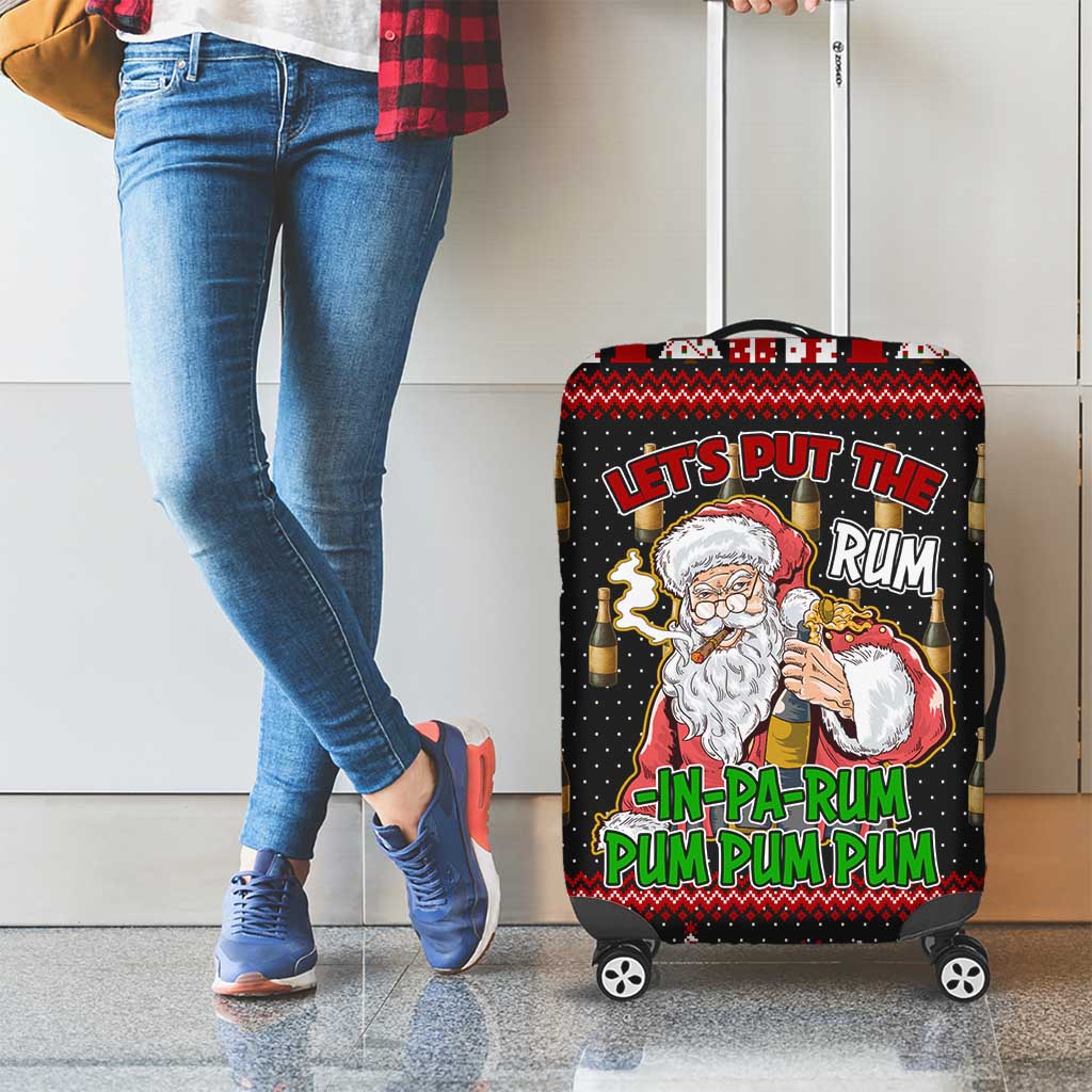 Santa Claus Christmas Luggage Cover Xmas Holiday Patterns - Wonder Print Shop